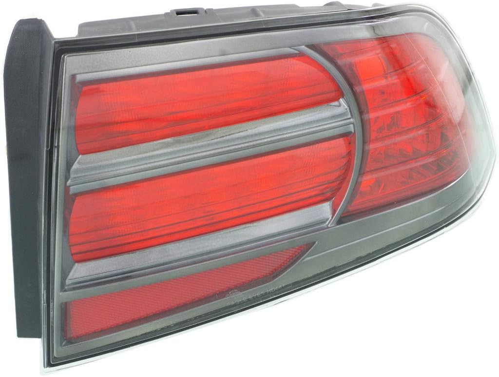 CarLights360 For 2007 2008 Acura TL Rear Tail Light Passenger Side Assembly Unit AC2819108 Type S Model | 33501-SEP-A21