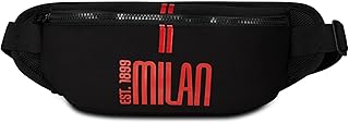 Seven - Riñonera para Chicos, Color Rojo y Negro, con Correa de Cintura Ajustable, para Viaje y Tiempo Libre, Negro, Moderno