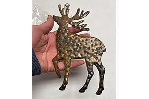 Rustic Reindeer Deer Ornaments | Christmas Holiday Decoration