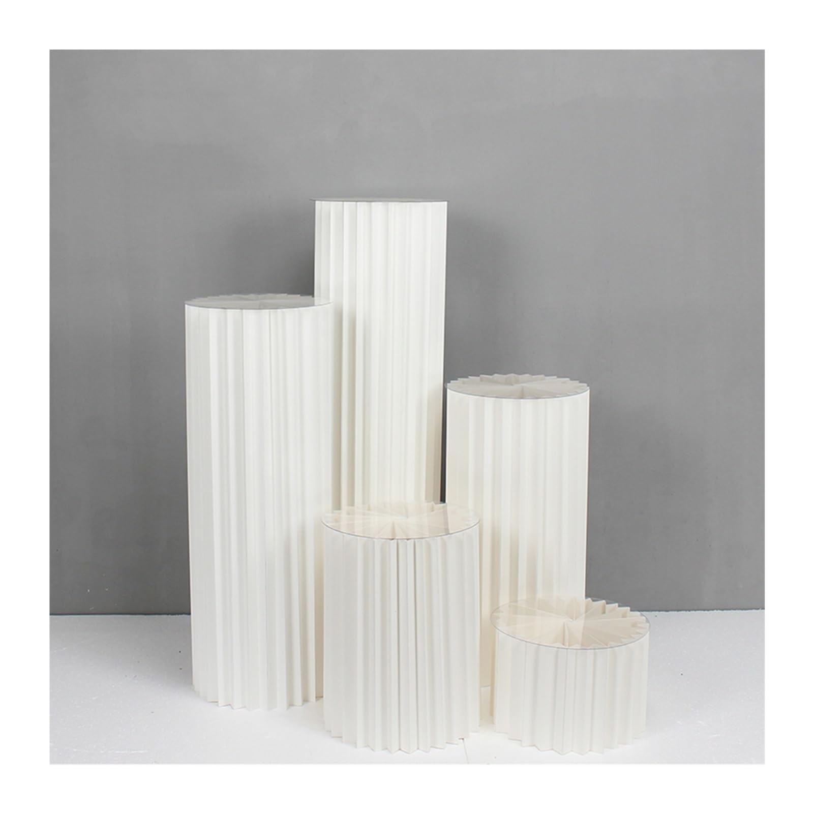 YTBHSHXZ plinth， Wedding Centerpieces Display,Party Decoration Cylinder Flower Stand(15.75in,D)