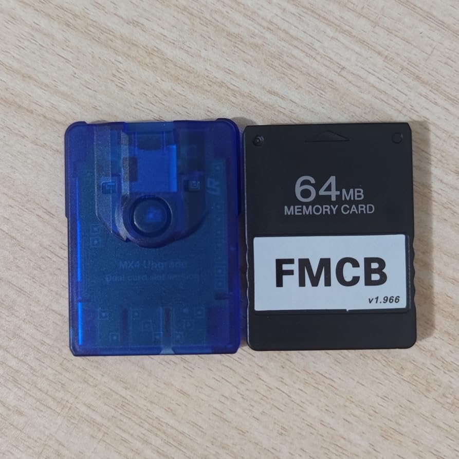 PS2 FMCB Boot Card and PS2 Disc-Free MX4SIO Adapter (Dual TF/SD Slots) Bundle for PS2 18000 30000 50000 70000