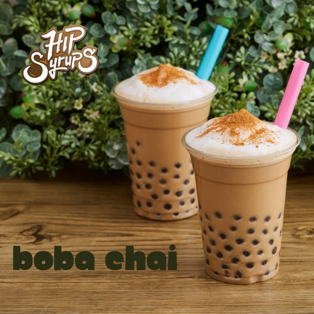 Hip Syrups - Masala Chai Sugar Free Simple Syrup Designed for Coffee, Hot Cocoa, Tea, Masala Chai Flavoring, Drink Mix for Ice Tea & More, Zero Calorie Flavoring, Keto Friendly, Sugar Free