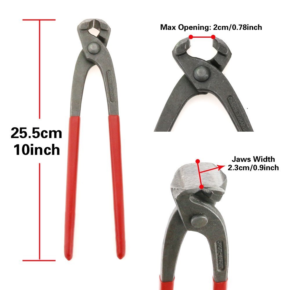 Glarks 70 Pcs Galvanized Double Ear Hose Fuel Clamps with Standard Jaw Pliers Set, Silver - Image 3