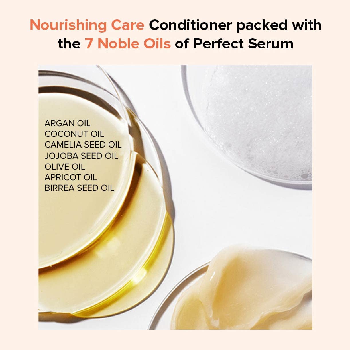 Mise En Scene Perfect Serum Original Conditioner, 530ml, Argan Oil and Jojoba Seed Oil for Damaged Hair - Image 3