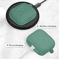 Vista 59 de Funda para AirPods Pro con kit de limpieza, funda de silicona suave para Apple AirPod Pro de 1ª/2ª generación, accesorios de funda AirPods Pro/Pro 2