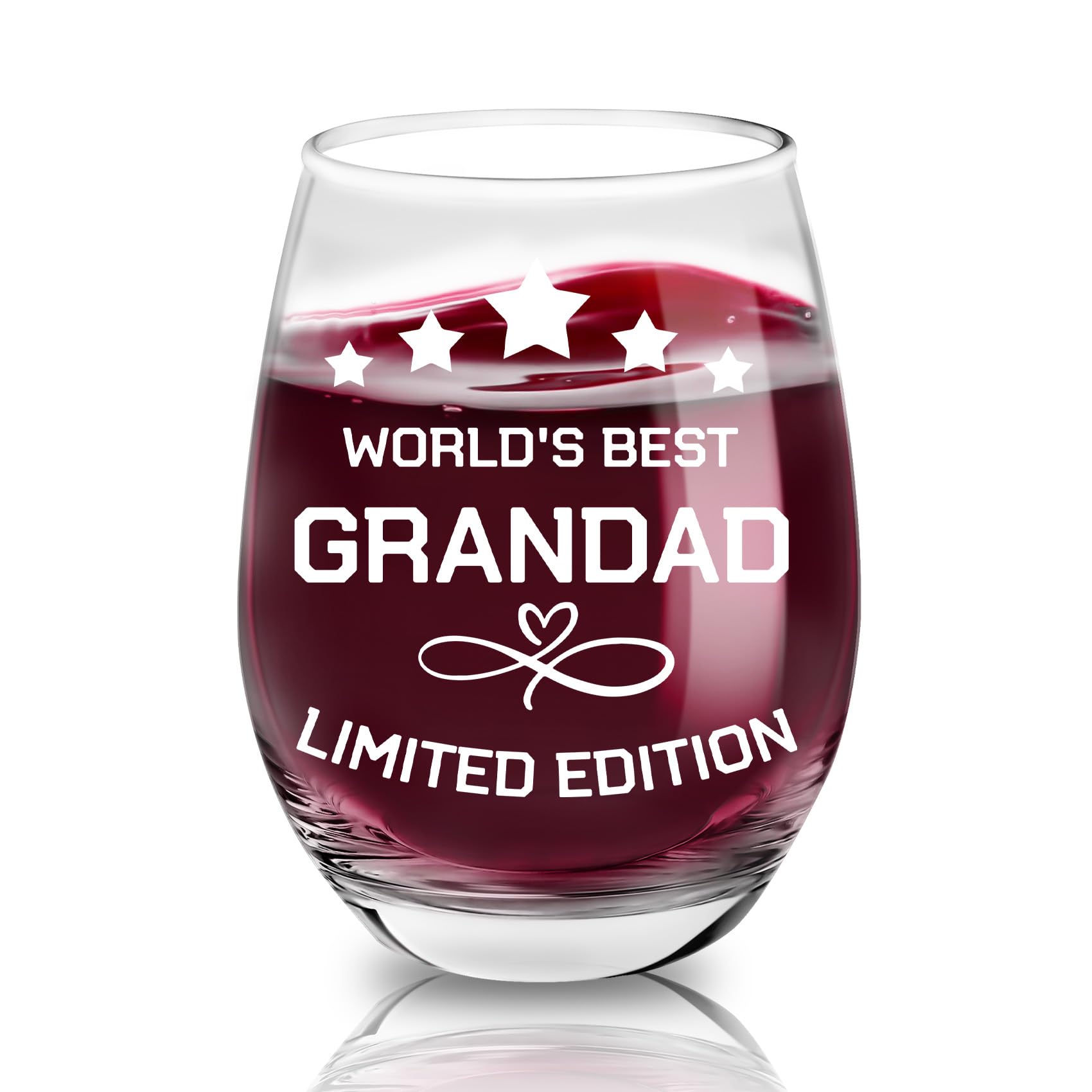 Grandad Gifts Red Wine Glasses Easter Gifts for Grandad Birthday Gift for Grandpa from Grandchildren Easter Basket Fillers Grampy Gift for Grandparents Fathers Day Christmas