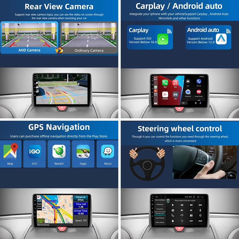 Autoradio Android 9 pouces Peugeot Expert 2 G9 2007-2017 tactile avec Bluetooth USB