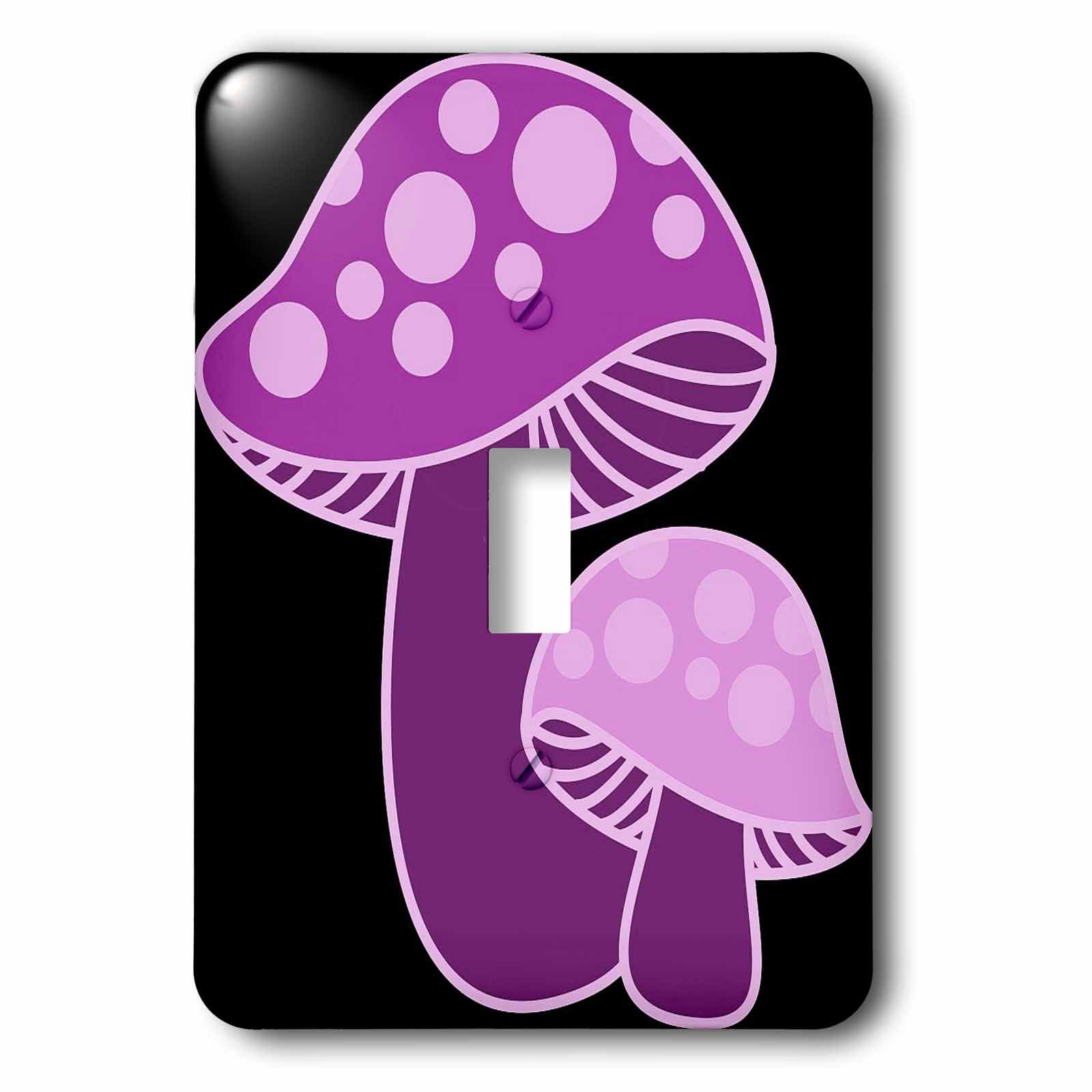 Interrupteur violet 3drose LLC design champignons finition de prestige