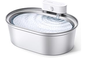 uahpet Zero Wireless Cat Water Fountain for Pets