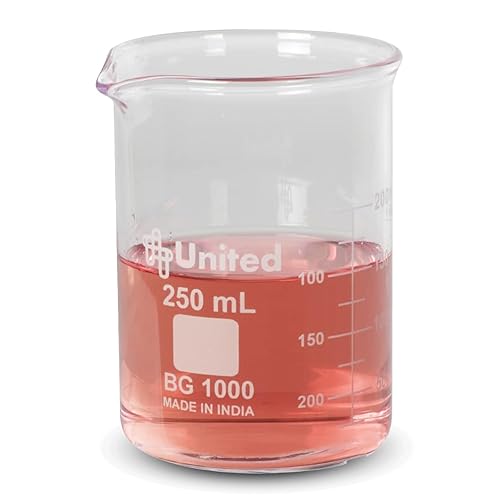 Miniatura 10 de United Scientific BG1000-4000 - Vaso de vidrio de grado de laboratorio de borosilicato  Vaso de precipitados de forma baja estilo Griffin  Graduado