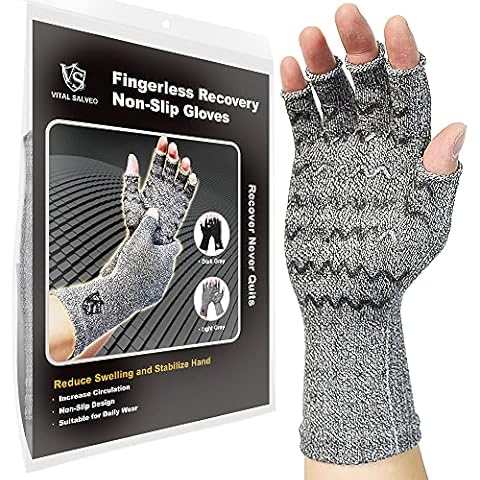 Vital Salveo-Fingerless Compression Arthritis Gloves Cover