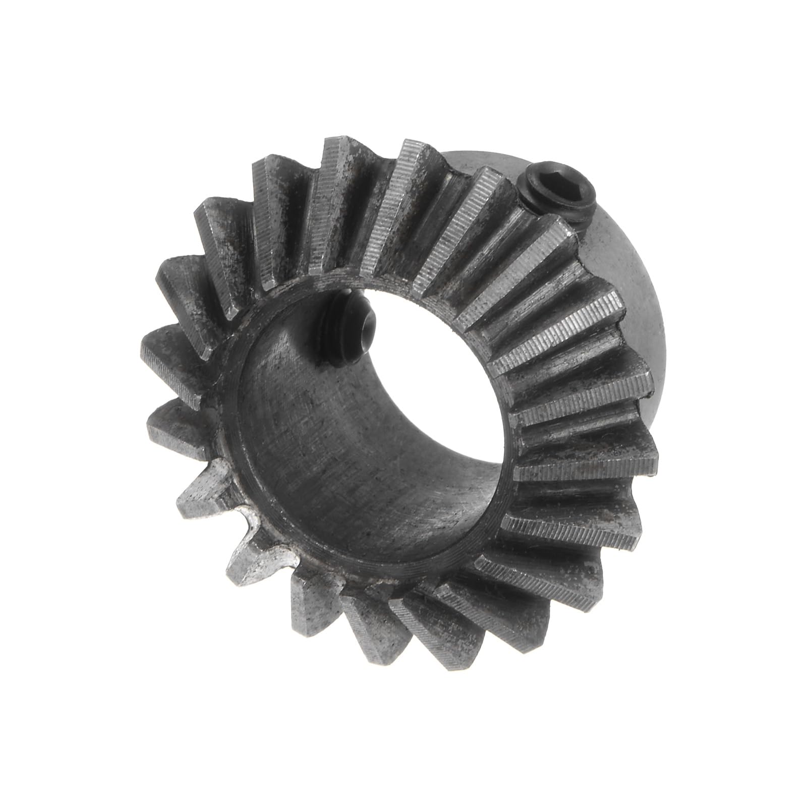 sourcing map 2uds Bisel Engranaje 1.5M 20 Dientes 16mm Eje Agujero 1:1 Cónico Bisel Piñón Engranaje 45# Acero 1.5 Módulo 90 Grados Dirección Engranaje con M5 Arreglando Agujero