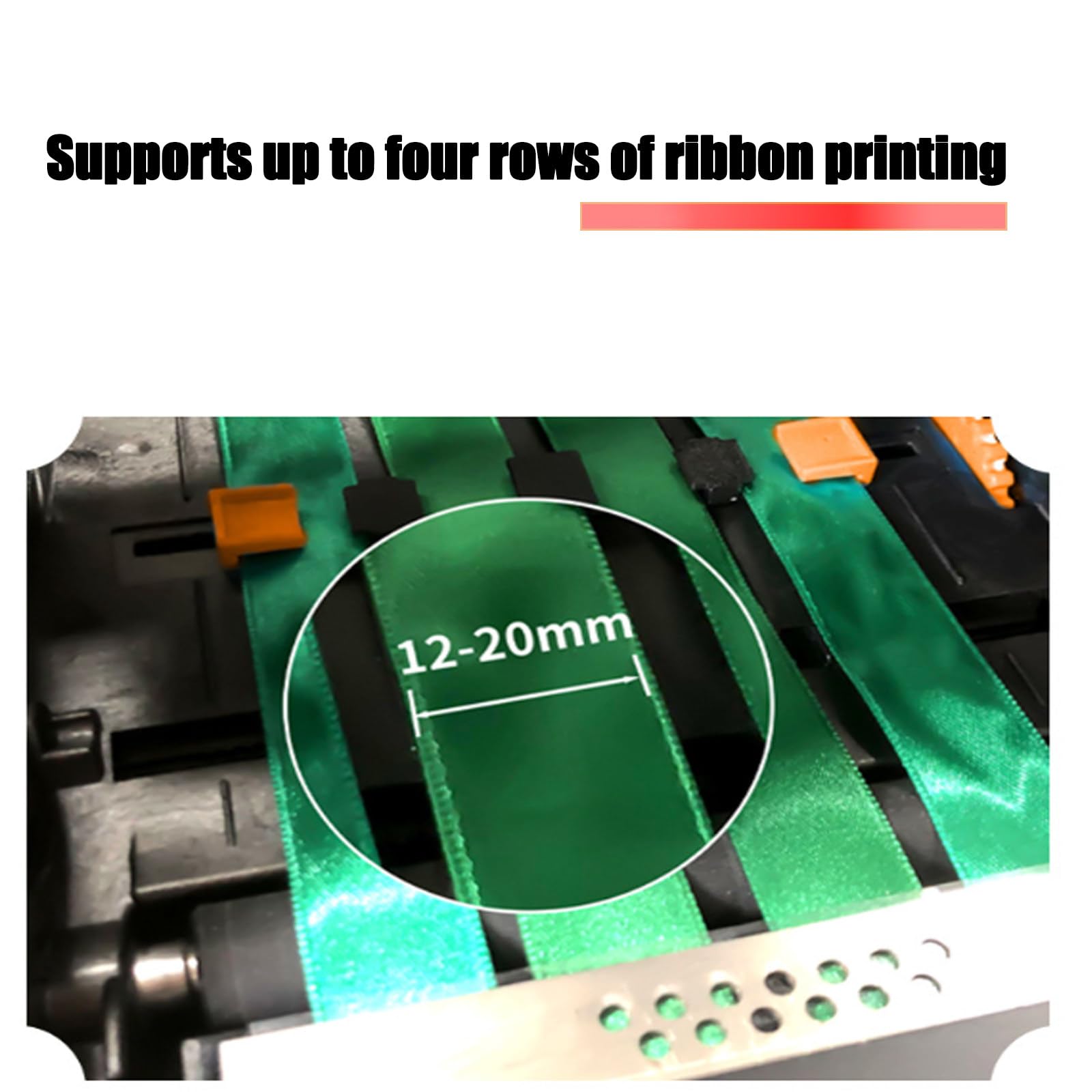 Macchina per Stampa a Nastro Automatica per Stampa a Nastro di Raso Macchina per Stampa a Nastro di Raso per Etichette di Larghezza 12-20mm Applicabile,Supporta Oltre 50 Lingue