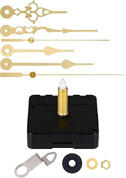 Upgrade Your DIY Clock Project with Long Shaft Silent Clock Mechanisms - Perfect for Thick Panels! Get Inspired and Create a Stylish Timepiece at Home 32mm Shaft, Gold Hands