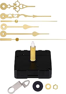 Upgrade Your DIY Clock Project with Long Shaft Silent Clock Mechanisms - Perfect for Thick Panels! Get Inspired and Create a Stylish Timepiece at Home (32mm Shaft, Gold Hands)