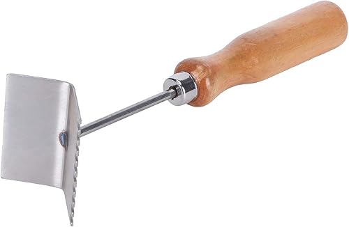 Miniatura 4 de Pala de apicultura, 8.7 x 2.0 x 2.4 pulgadas, herramienta de marco de abeja, de acero inoxidable, raspador de miel para jardín