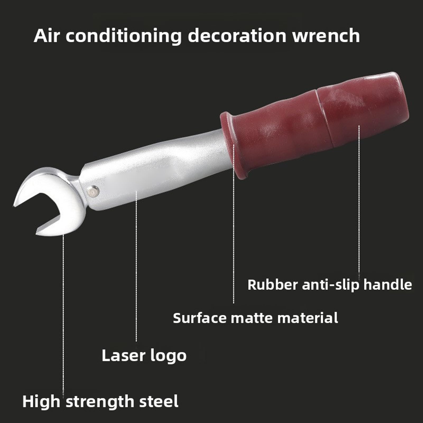 Fafeicy Drehmomentschlüssel-Set mit Offenem Ende und Präziser Steuerung, 17 Mm, 22 Mm, 26, 29, für die Reparatur von Klimaanlagen