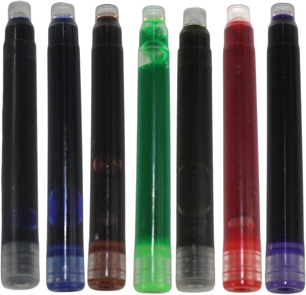 Gullor 4 PCS in Set 450 Fountain Pen in 4 Colors with 35 PCS color ink cartridges (7 Ink Colors)