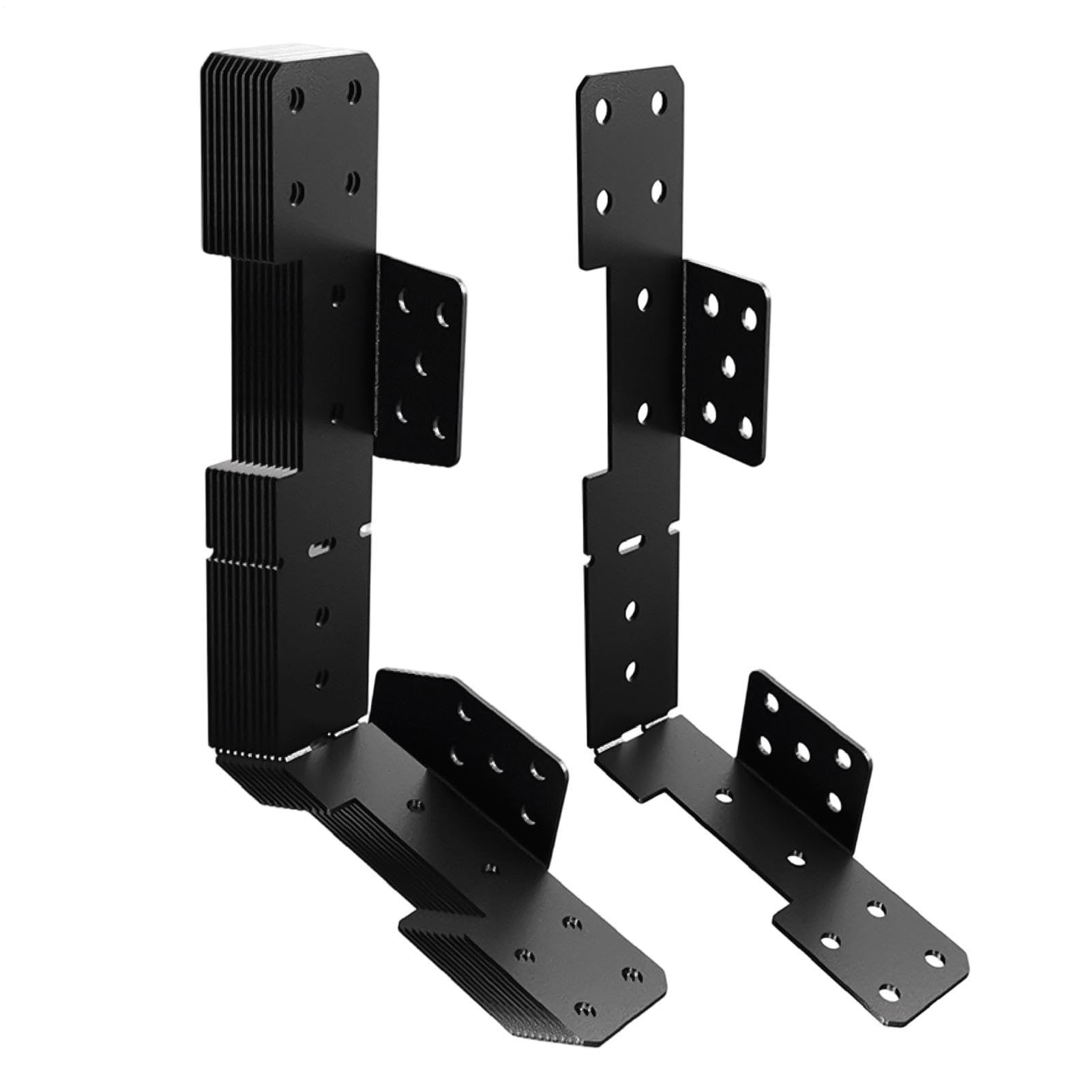 Connecteur de limon d'escalier robuste réglable en acier pour solives de terrasse x10