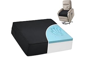 Shinnwa Gel Memory Foam Seat Cushion for Elderly, Extra Large Wicker Chair...