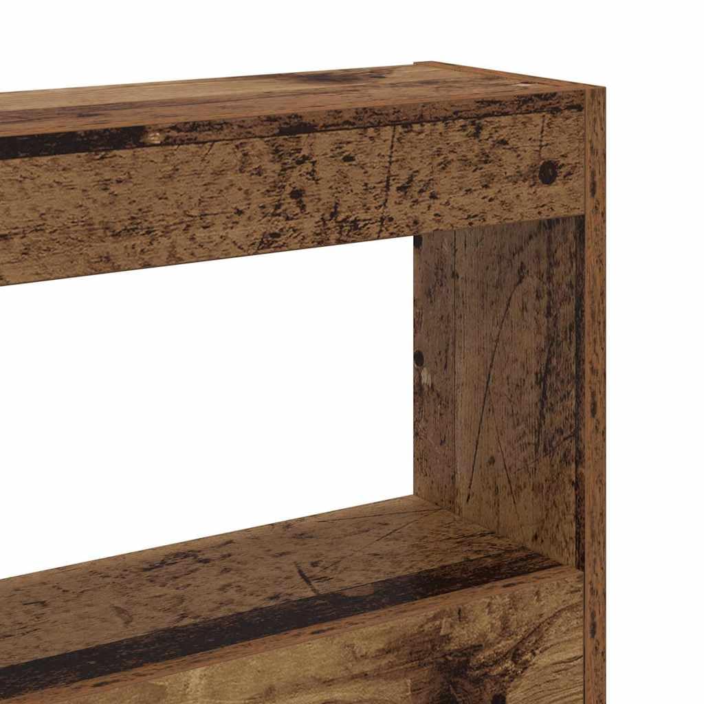 vidaXL Headboard Old Wood Engineered Wood, 220 x 17 x 102 cm - Image 6
