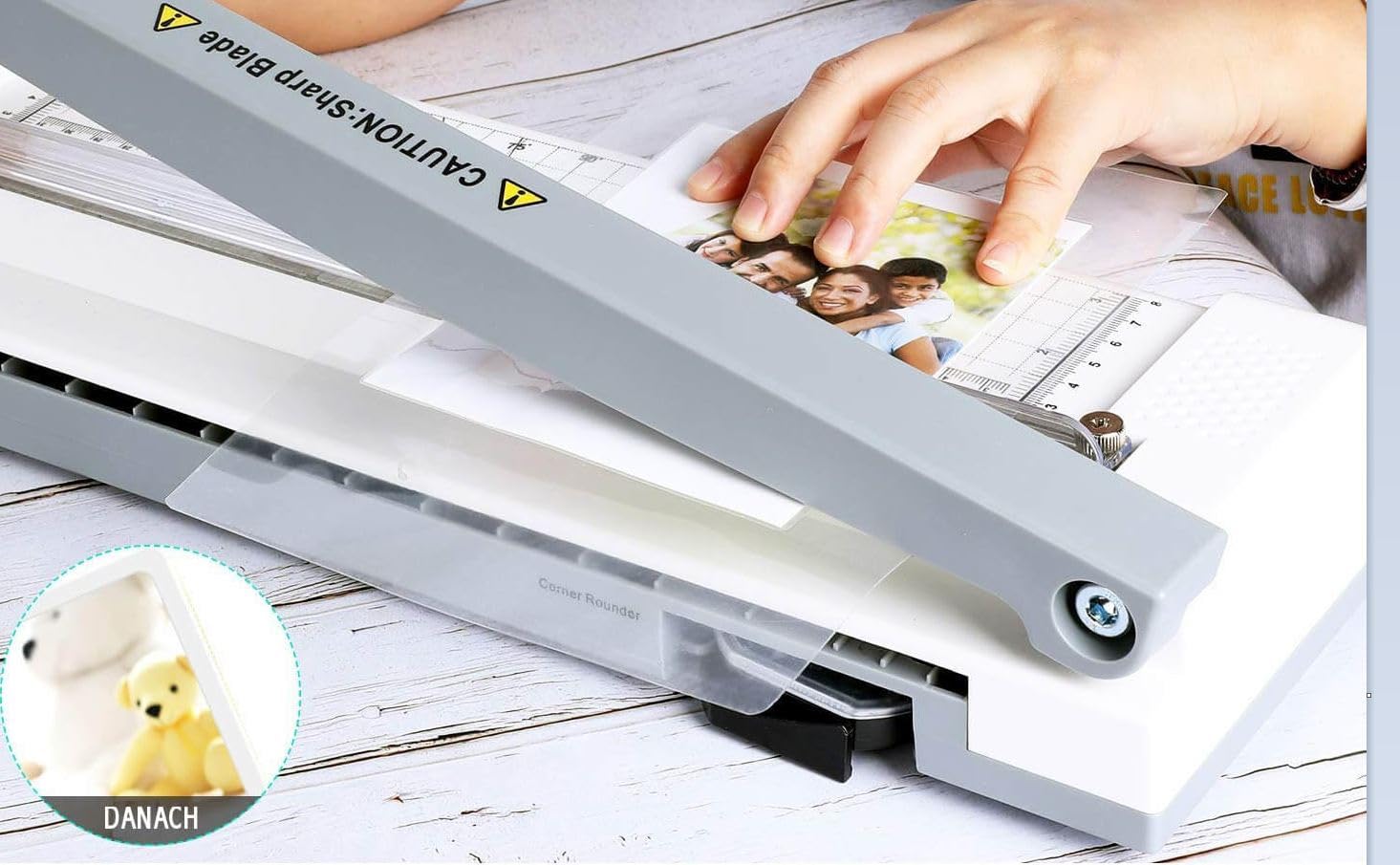 LMG Premium plastificatrice multifunzione fino a DIN A3 – con taglierina a leva professionale integrata e arrotondatore angoli, set starter – fino a 2 X 125 MIC – laminatore ad alte prestazioni con