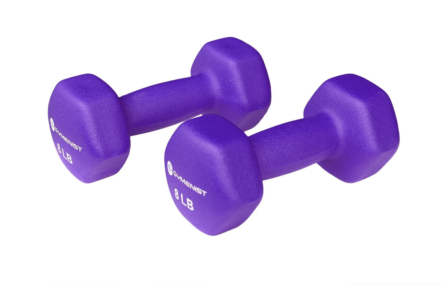 GYMENIST Pair of Dumbbells Set of 2 Soft Non Slip Grip Dumbbells Pair Covered with Neoprene