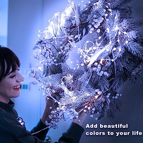 Echosari silver wire string lights fairy string lights led string lights for christmas wedding party home holiday decoration 3 Echosari silver wire string lights fairy string lights led string lights for christmas wedding party home holiday decoration - image 4