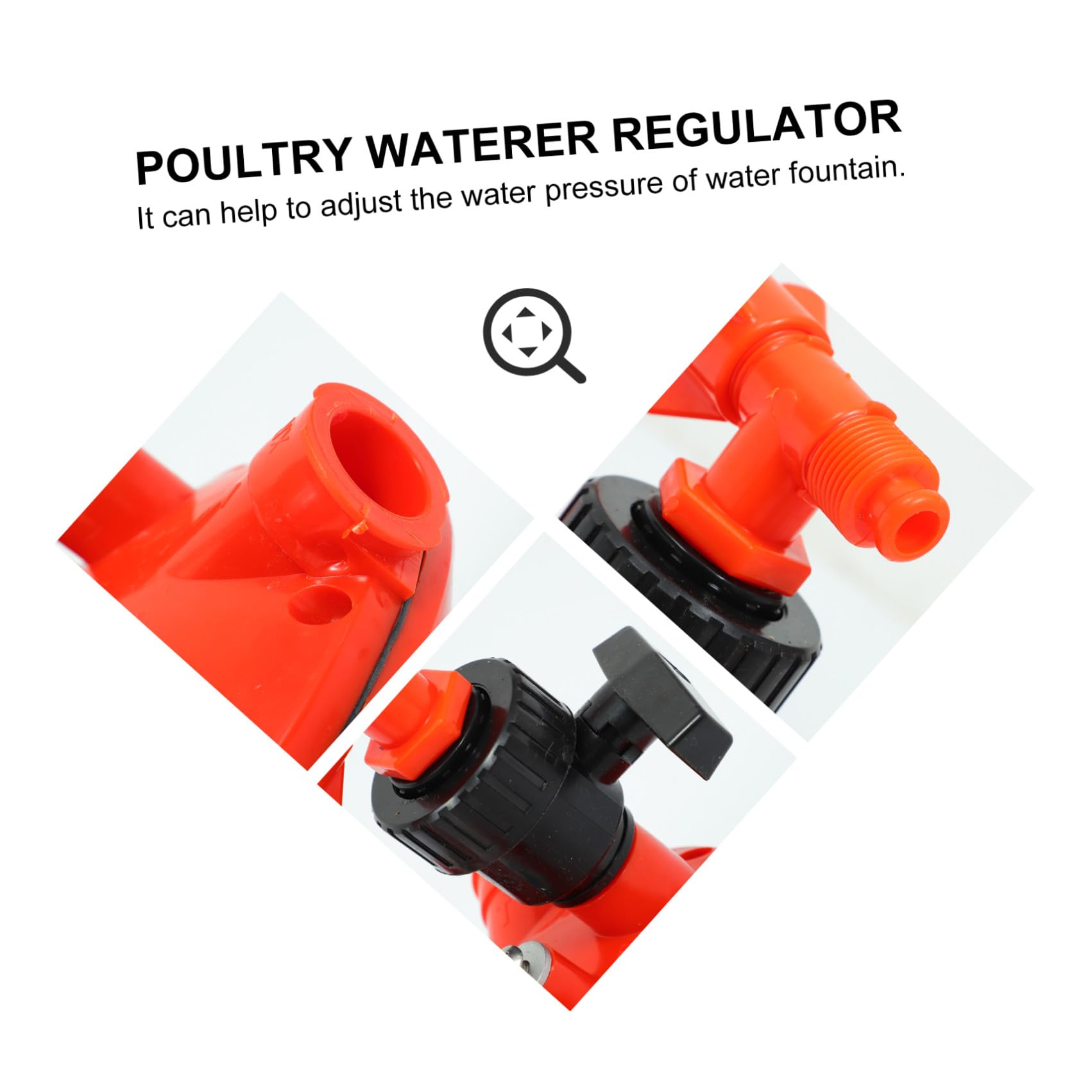 GALPADA Abbeveratoio Automatico per Pollame con Valvola di Riduzione Pressione Accessorio Sicuro e Leggero per Gabbie di Galline Distributore d Acqua Professionale per Allevamento