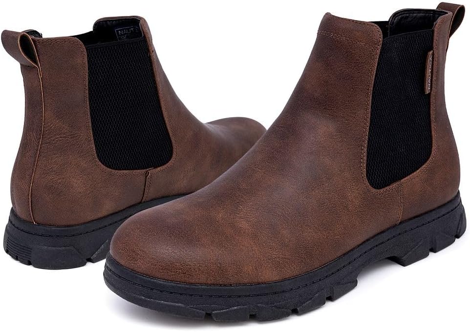 Nautica Men's Chelsea Boot Slip-On Dress Ankle Shoe Chukka Desert Boots-Wuzer - Image 6