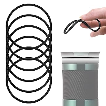 6 Pcs Replacement Gasket for Contigo Snapseal Byron Travel Mug 16oz & 20oz, Silicone Sealing Ring Replacement for Contigo Snapseal Replacement Part for Contigo Coffee Travel Tumbler(Mug not Include)