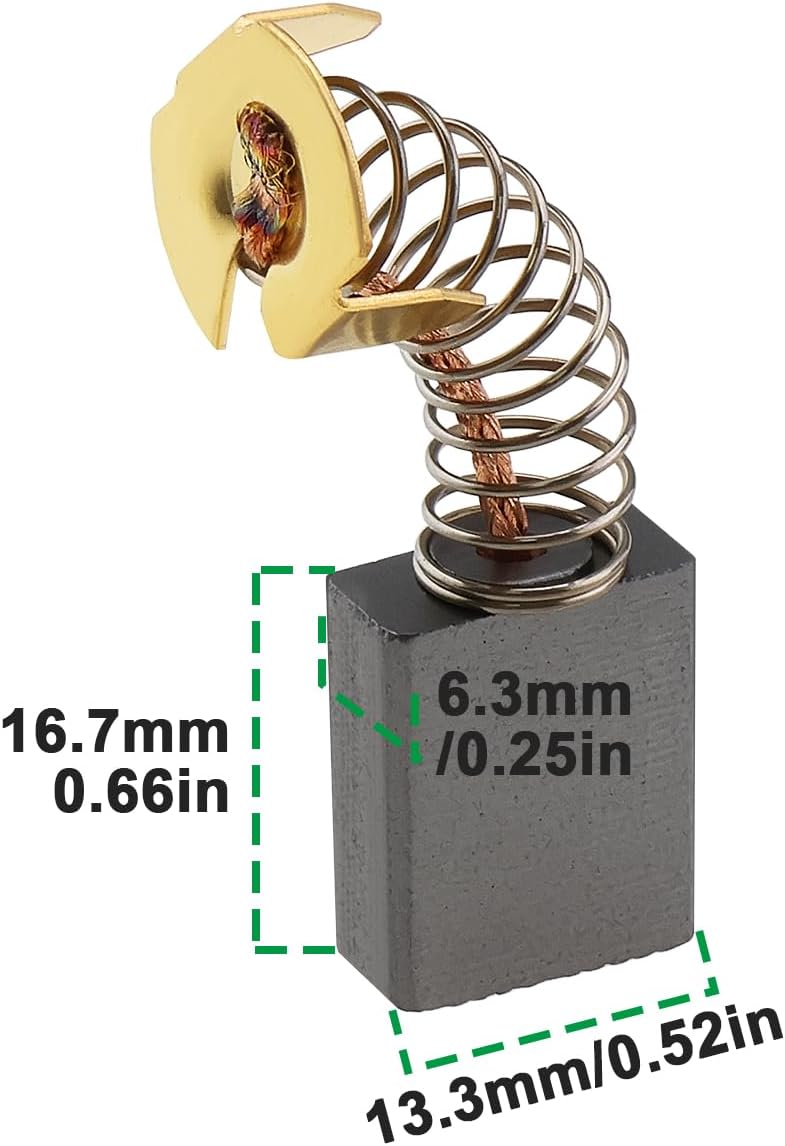 2 Pairs of Table Saw Carbon Brushes OEM 5140033-19, Compatible with DeWalt DW745/DWE7480/ DWE7490X/ DWE7491RS/ DWE7499GD