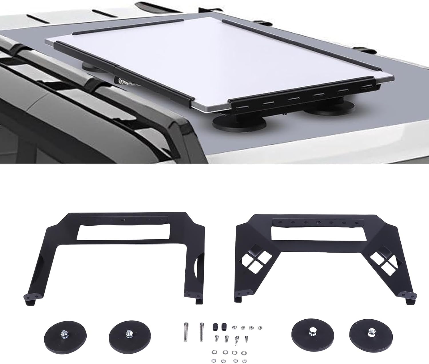 Fafeicy Low Profile Vehicle Roof Mount for Gen 3 Satellite Dish with Carbon Steel Construction and Magnetic Base