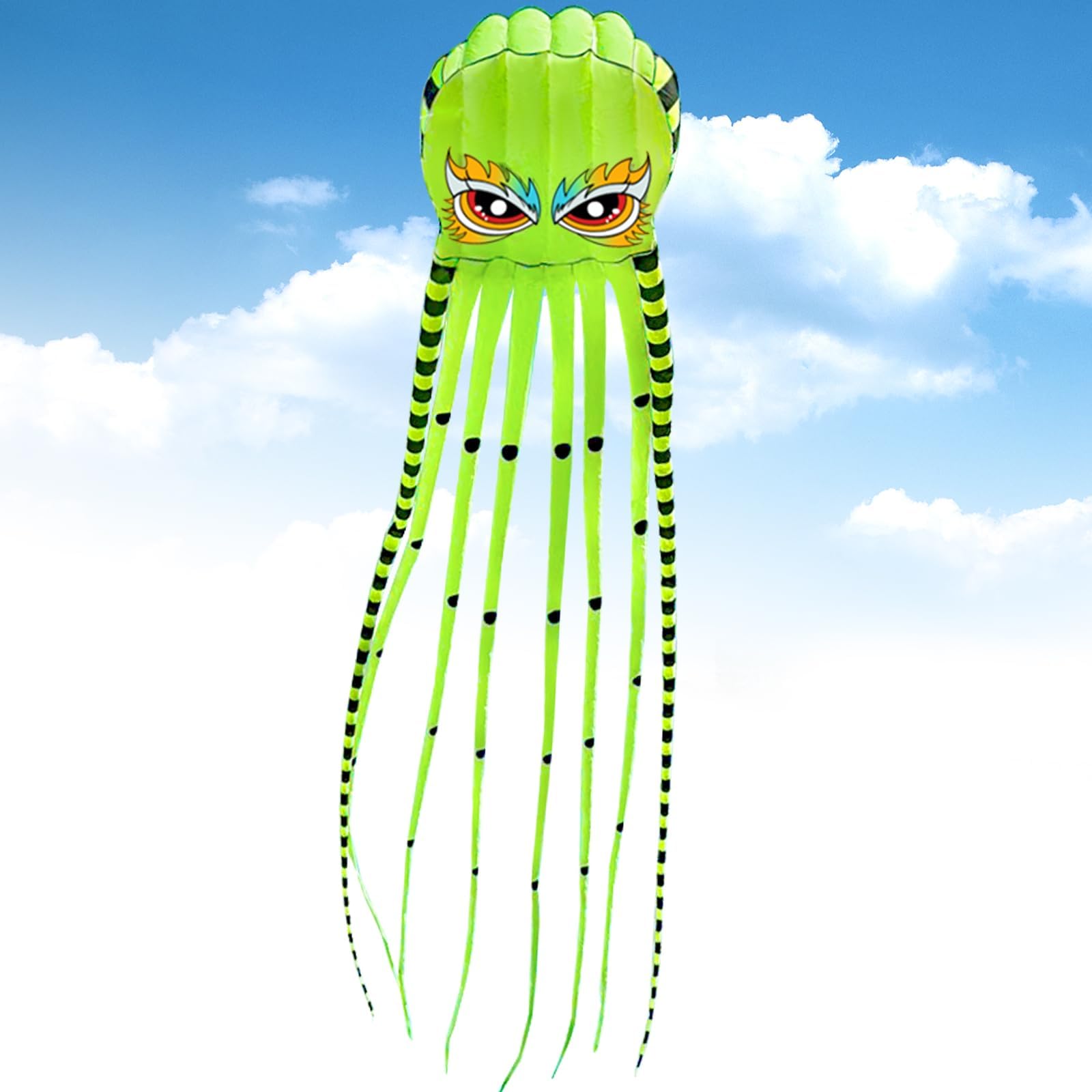 Kite for Adults Giant Octopus Kite 26ft for Outdoor Fun Large 3D Kite with Reel for Beach, Park, and Family Gatherings - Durable Design Easy to Fly