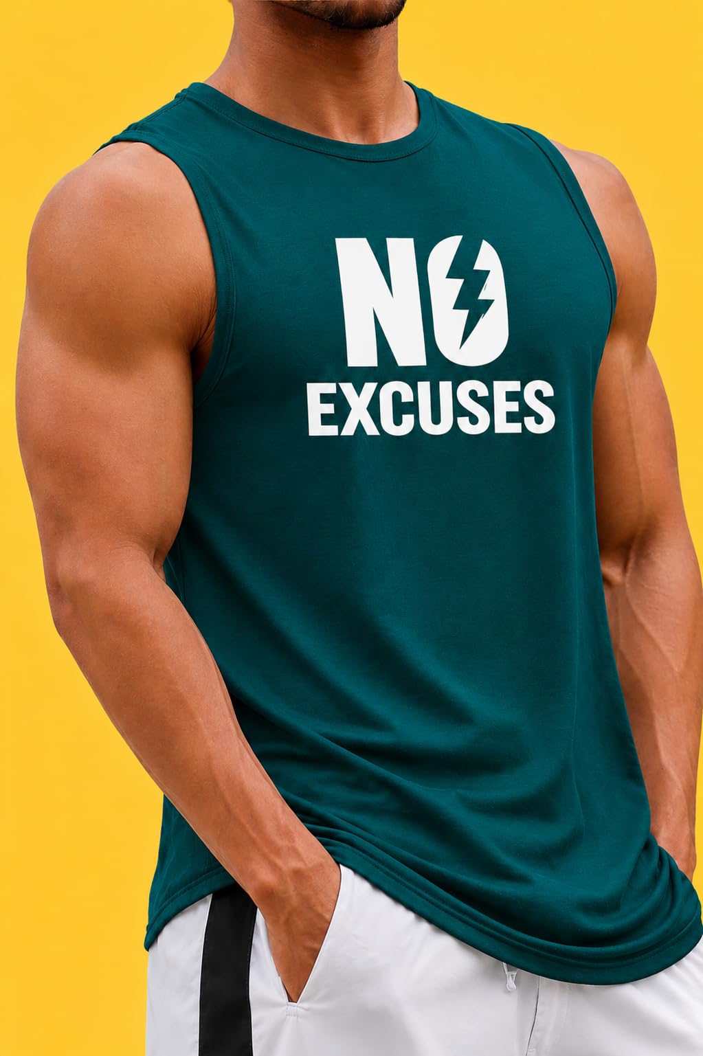 ray & fox Men’s Gym Vest Sleeveless Tank TOP/Printed Workout Vest for Gym, Running, Training & Sports-picture-34