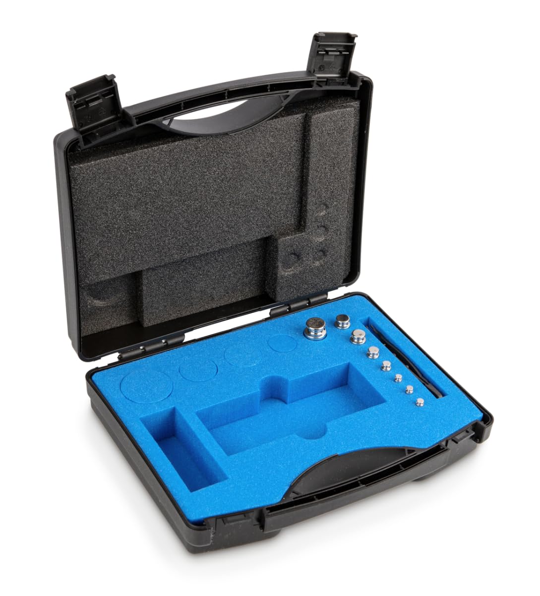 Kern 326-024 + 962-415 - Juego de pesas, clase F1, Forma ECO, Acero inoxidable pulido, con certificado de calibración DAkkS