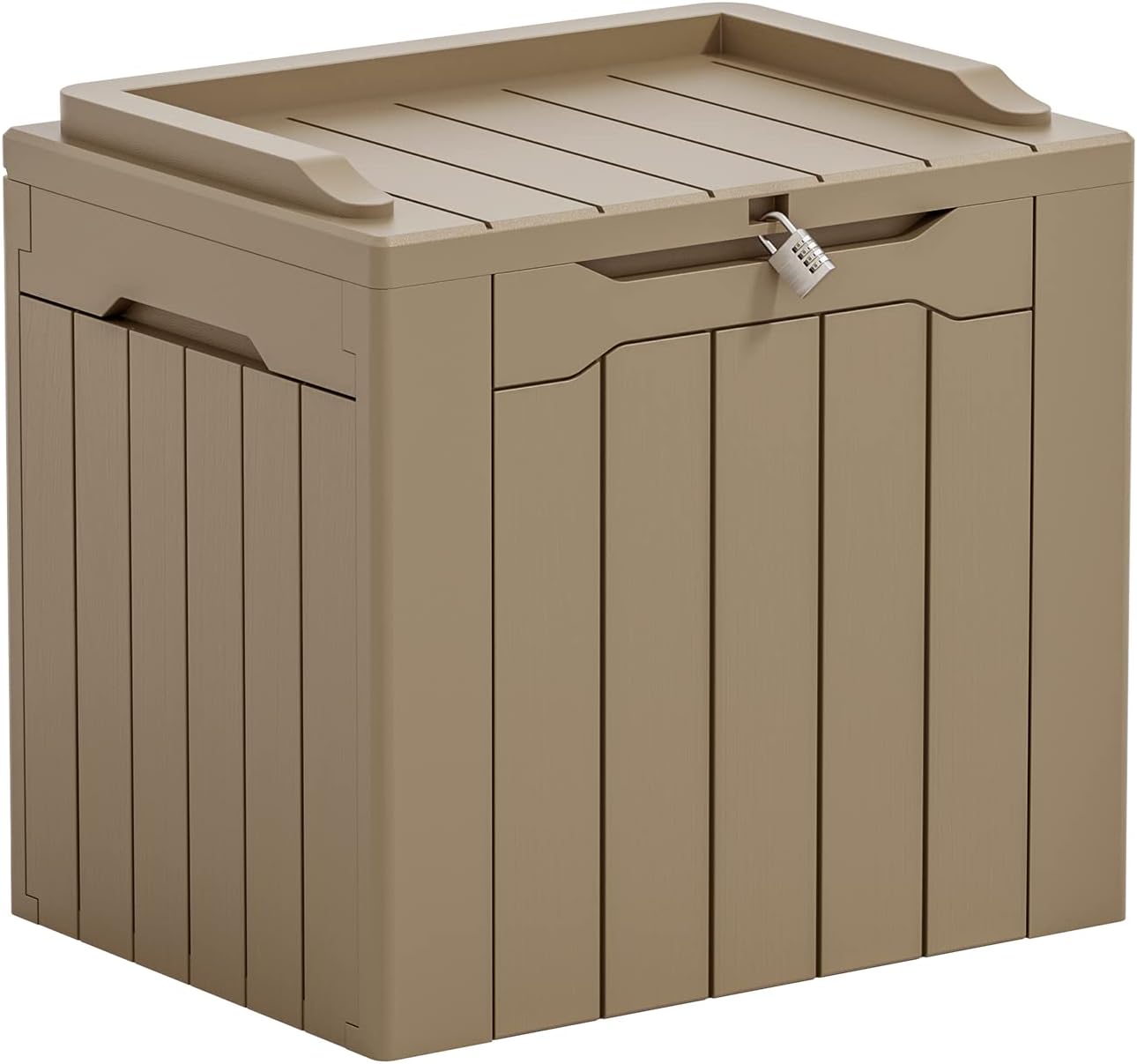 Greesum 31 Gal Resin Deck Box,Outdoor Storage for Patio