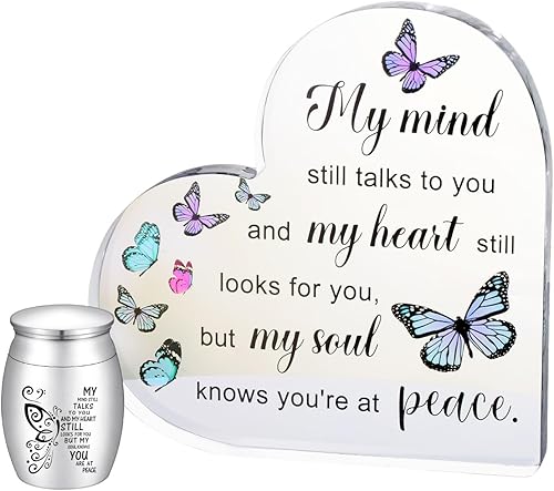 Mini urnas para cenizas humanas de acero inoxidable, mini urnas de recuerdo de cremación, pequeñas urnas conmemorativas de mariposa, urna de cenizas