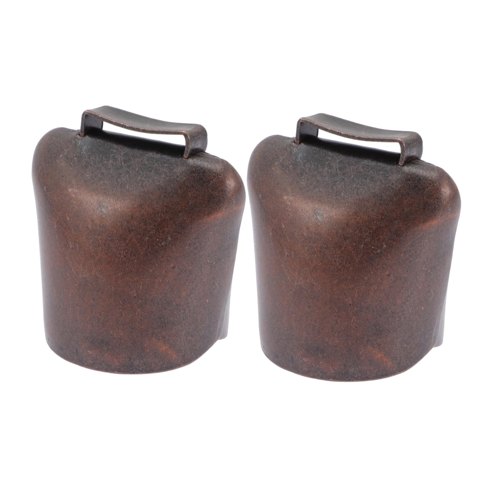HEMOTON 2Pcs Cow Bells for Cattle Durable Grazing Bells with Rustic Finish Farm Animal Accessories for Easy Herd Monitoring and Beautiful Decoration