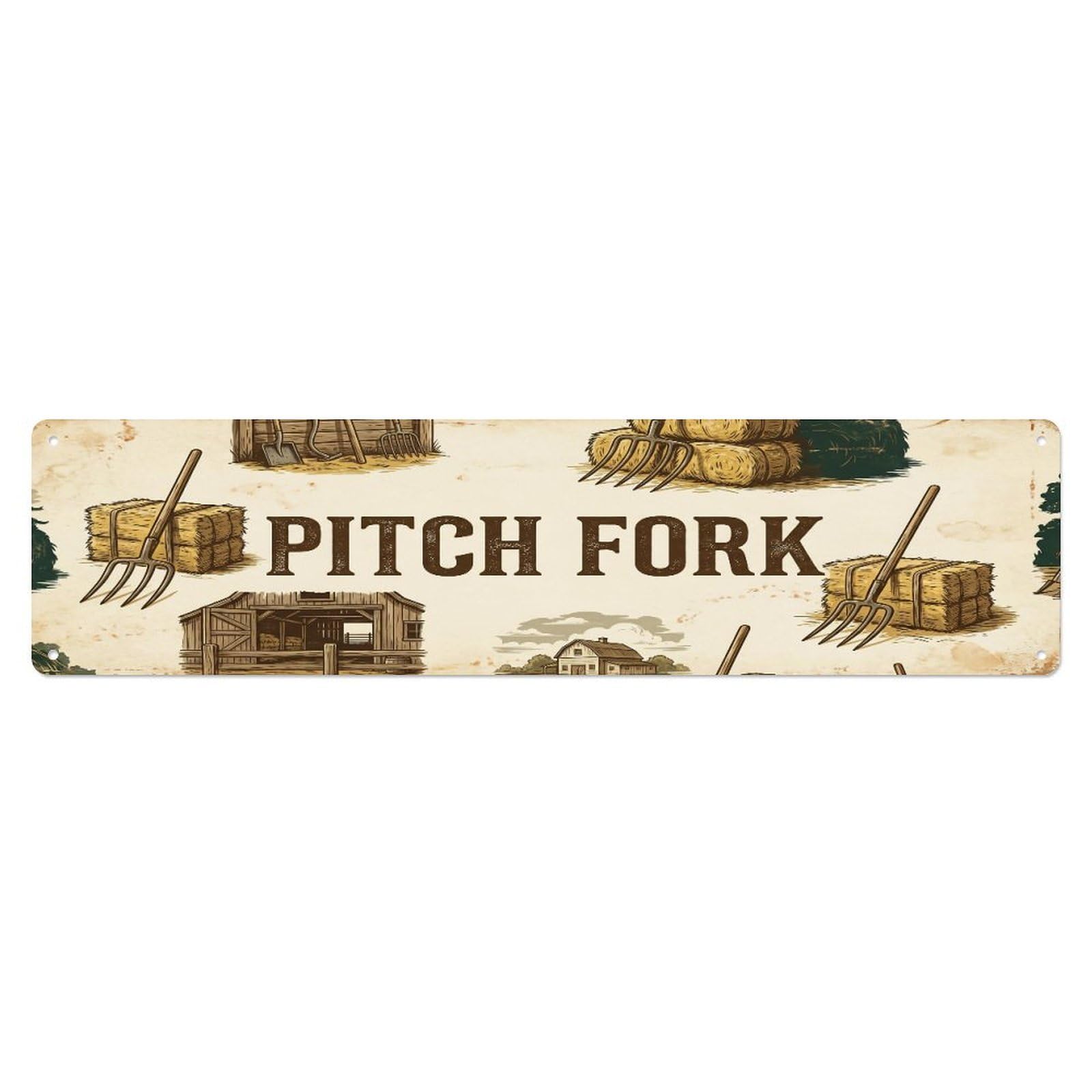 Xanthor Style Metal Tin Sign Vintage Shed Pitch Farmhouse Funny Tool Backyard Farm