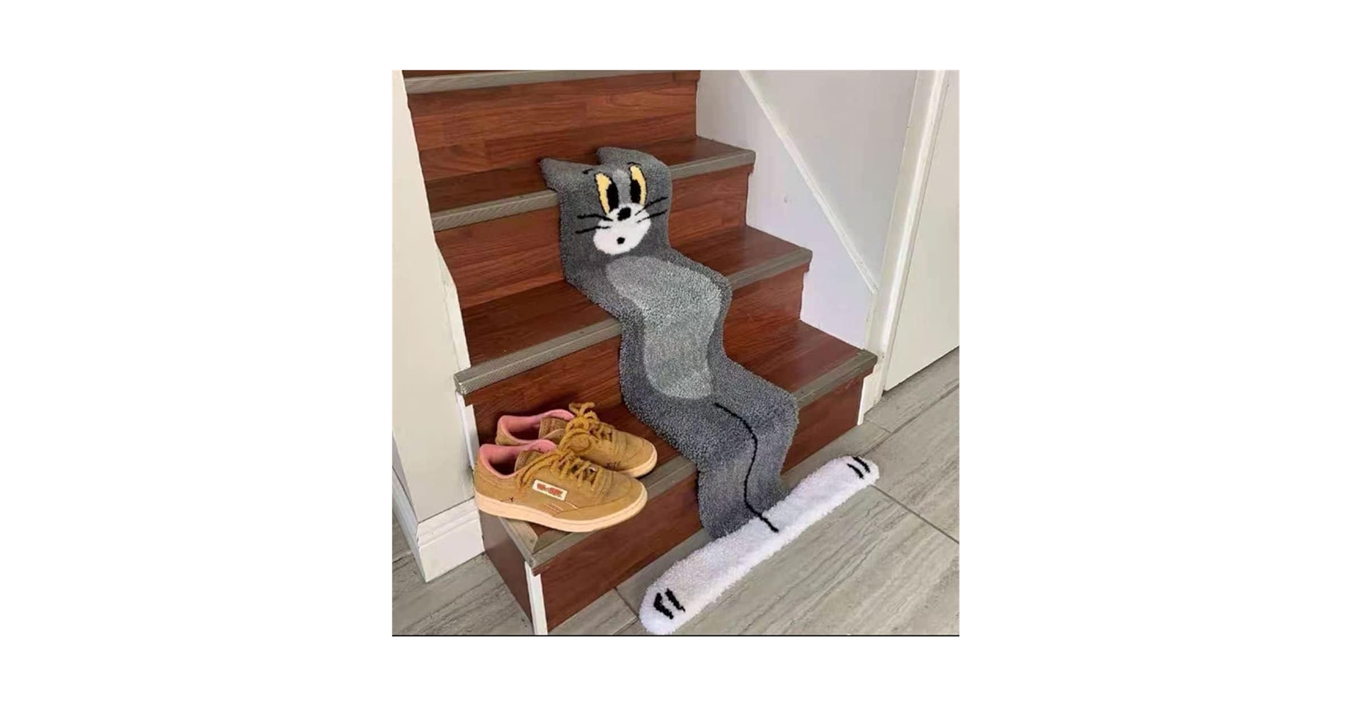 Amazon | Guyyeltトムとジェリーの階段マット カートゥーン 玄関