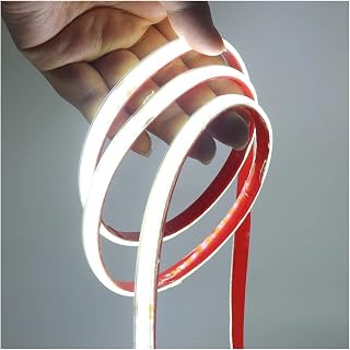 AC 220V COB Strip Light, 240LED/M IP65 Waterproof Flexible Ribbon Rope, 3000K/4000K/6000K, 10CM Cut Self Adhesive Diode Tape(100M,White 6000K)