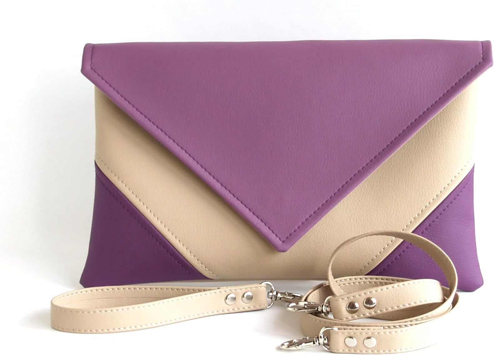 Handmade Bridesmaid Clutch Bag Gift For Her Vegan Leather Clutch Purse Wedding Gift Purple Handbag Evening Bag Vegan Clutch Handbag Evening Clutch