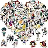100PCS My Hero Academia Anime Stickers for Water Bottles Waterproof Cute Aesthetic Trendy Stickers for Teens Kids Girls and Boys, Perfect for Laptop Notebook Phone Car Skateboard Travel Durable (MH)