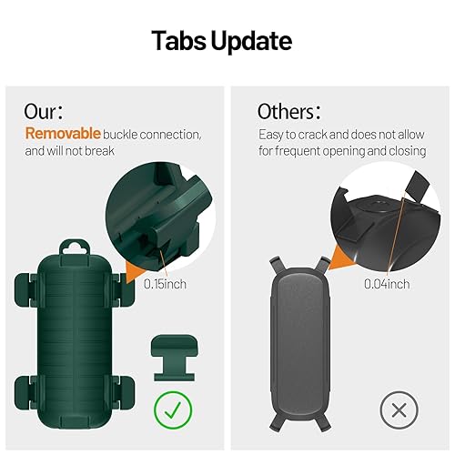 Miniatura 4 de Cubierta de cable de extensión impermeable, protector de conexión de cable para exteriores con 4 pestillos extraíbles, cubiertas de enchufe de caja