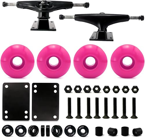 Miniatura 7 de VJ 5.0 - Ruedas para skateboard (52mm, rodamientos para patineta, almohadillas, herramientas para patineta de 1 pulgada).