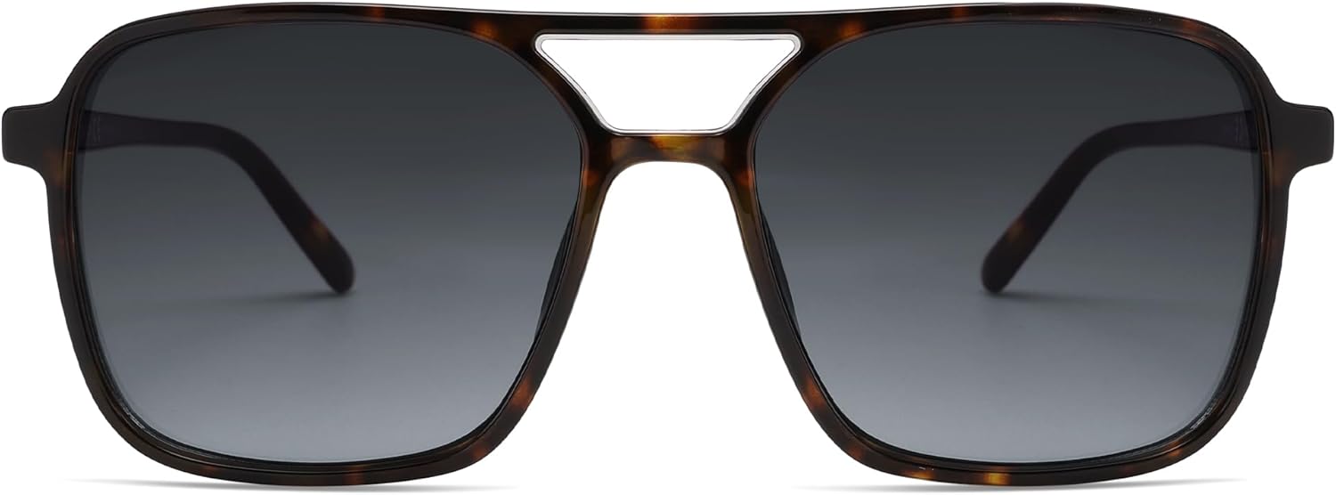 SOJOS Trendy Vintage Aviator Square Sunglasses For Womens Mens Retro 70s UV400 Women Sun Glasses SJ2327