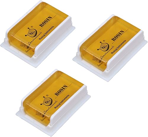 Rosin Natural para violín violonchelo viola colofonia luz baja polvo para arcos cuerda instrumento musical accesorio amarillo con estuche 3 unidades