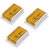 Rosin Natural for Violin Cello Viola Rosin Light Low Dust for Bows String Music Instrument Accessory Yellow with Case 3 Pack