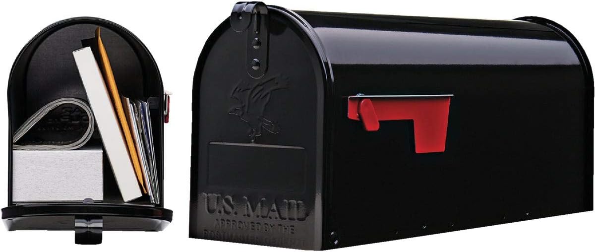 Post Mounted Mailbox Color: Black